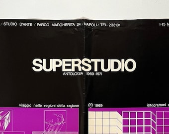 Superstudio 1969-1971 Exhibition Poster - Etsy