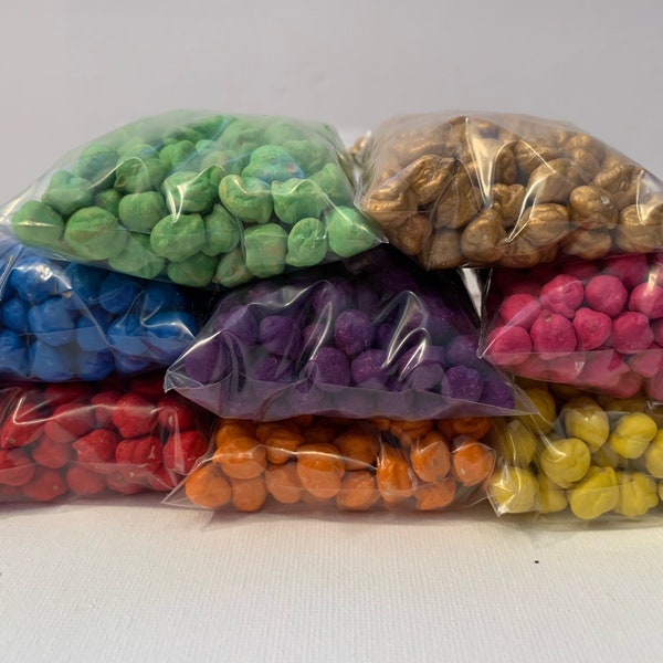 Colorful Beans - Colored Chickpeas - Chickpea Sensory Bean Filler - Colorful Garbanzo Beans