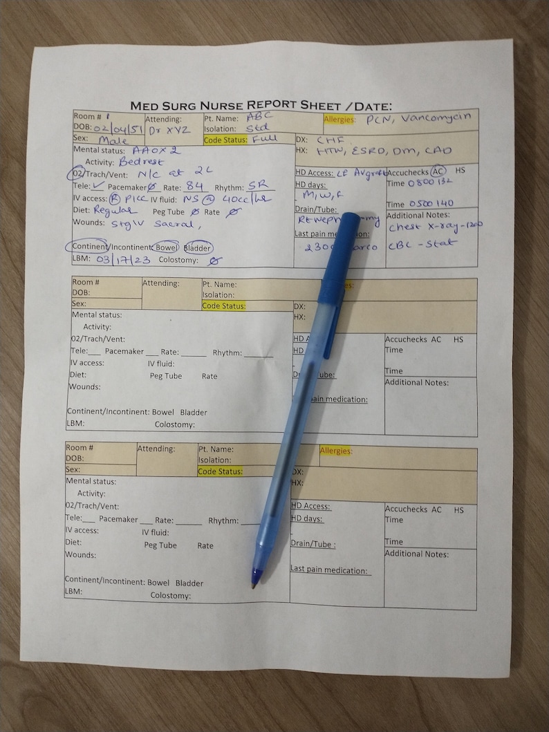 The Best Nurses Daily Shift Report - Il 794xN.4786489725 7pfj 