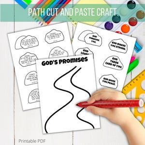 God's Promises Path Christian Craft Kit, Printable Bible Story Activity ...