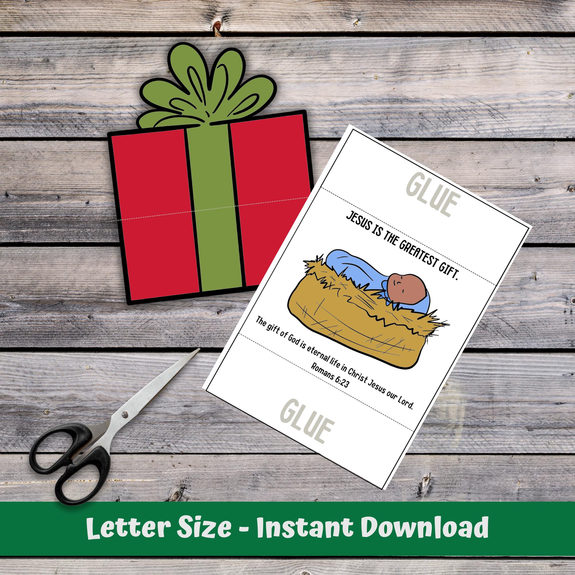 Jesus is the Greatest Gift Christian Craft Kit Printable Activity for ...