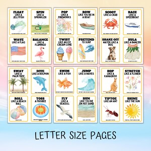 blue, pink, orange background, says letter size pages, shows all 6 pages that are included