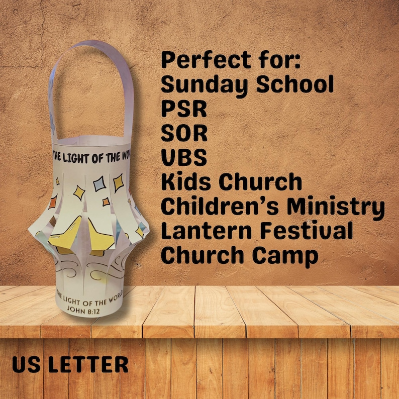Jesus is the Light of the World Lantern Craft, Religious Crafts DIY ...