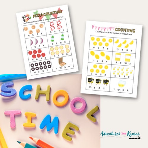 Printable Kids Counting Sheets Unit Counting for - Etsy