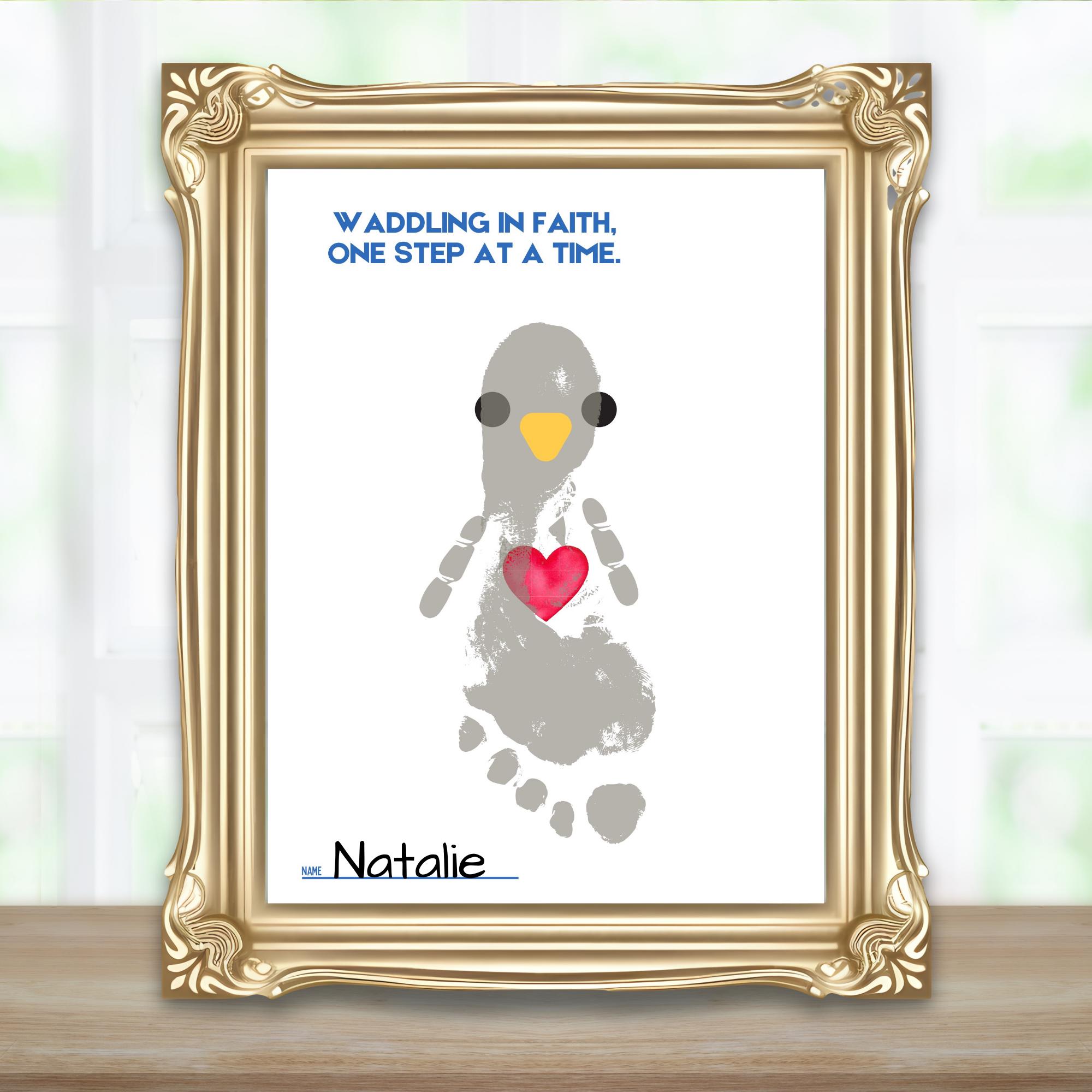 38 Penguin Crafts: Fun and Creative Ideas for the Whole Family 3 Waddle in Faith Winter Footprint Keepsake Craft, Printable Penguin…