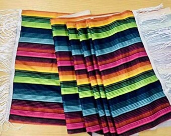 MEXICAN SERAPE DECOR Table Runner- Bachelorette/ Bachelor/ Bridal Shower/ Birthday Table Decor, Last Fiesta Theme Party, Cinco de Mayo,