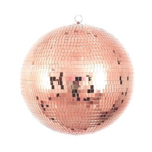 DISCO MIRROR BALL 8&quot;- Rose Gold, Last Disco, Bach and Groovy, Bachelorette Party Decor, Retro, 70’s, 80’s, Disco Party, New Year Party