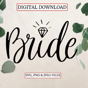 Braut (SVG, PNG & JPEG digitaler Download)