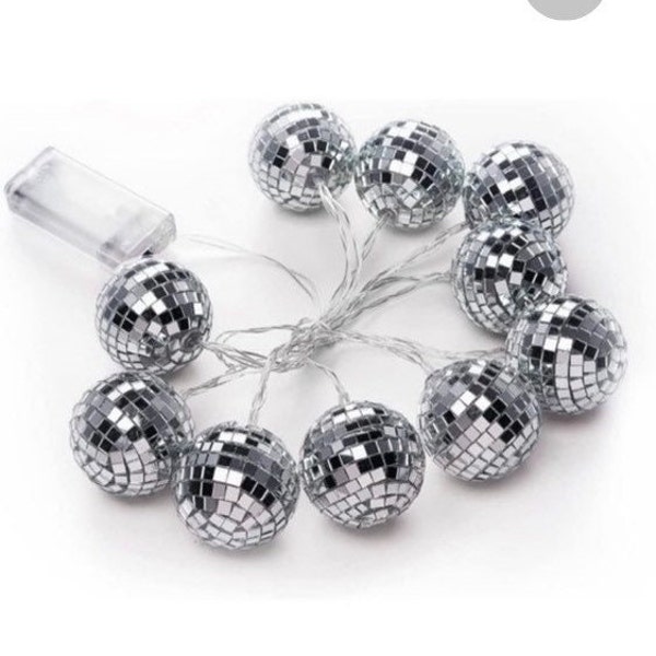 Disco Ball Decor String Etsy