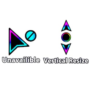 Neon RGB Animated Computer Cursor Pack, Perfect for Gamers & Creatives