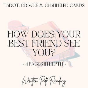 Wie Sieht Dein Bester Freund Dich? | Ausführliche Geschriebene PDF | Tarot, Orakelkarten, Gechannelte Botschaften & Lieder | *Mit Rat Karte*