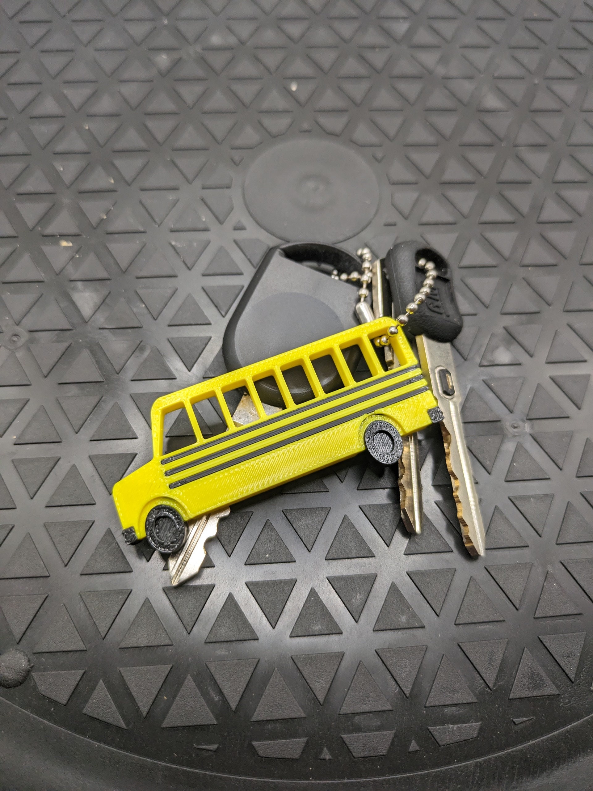 Bus Driver School Bus Cuelga Pendientes Joyas Botones de 1 pulgada  16452709, carcasa de metal