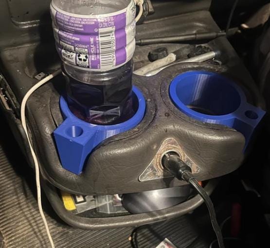 Kenworth and Peterbilt cup holder spacer only