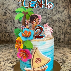 Moana Cake Topper / Moana Decoration Set / Cardstock Characters Included 