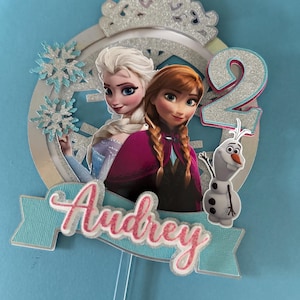 Décoration de gâteau La Reine des neiges / Fête de la Reine des neiges / Ana et Elsa image 7