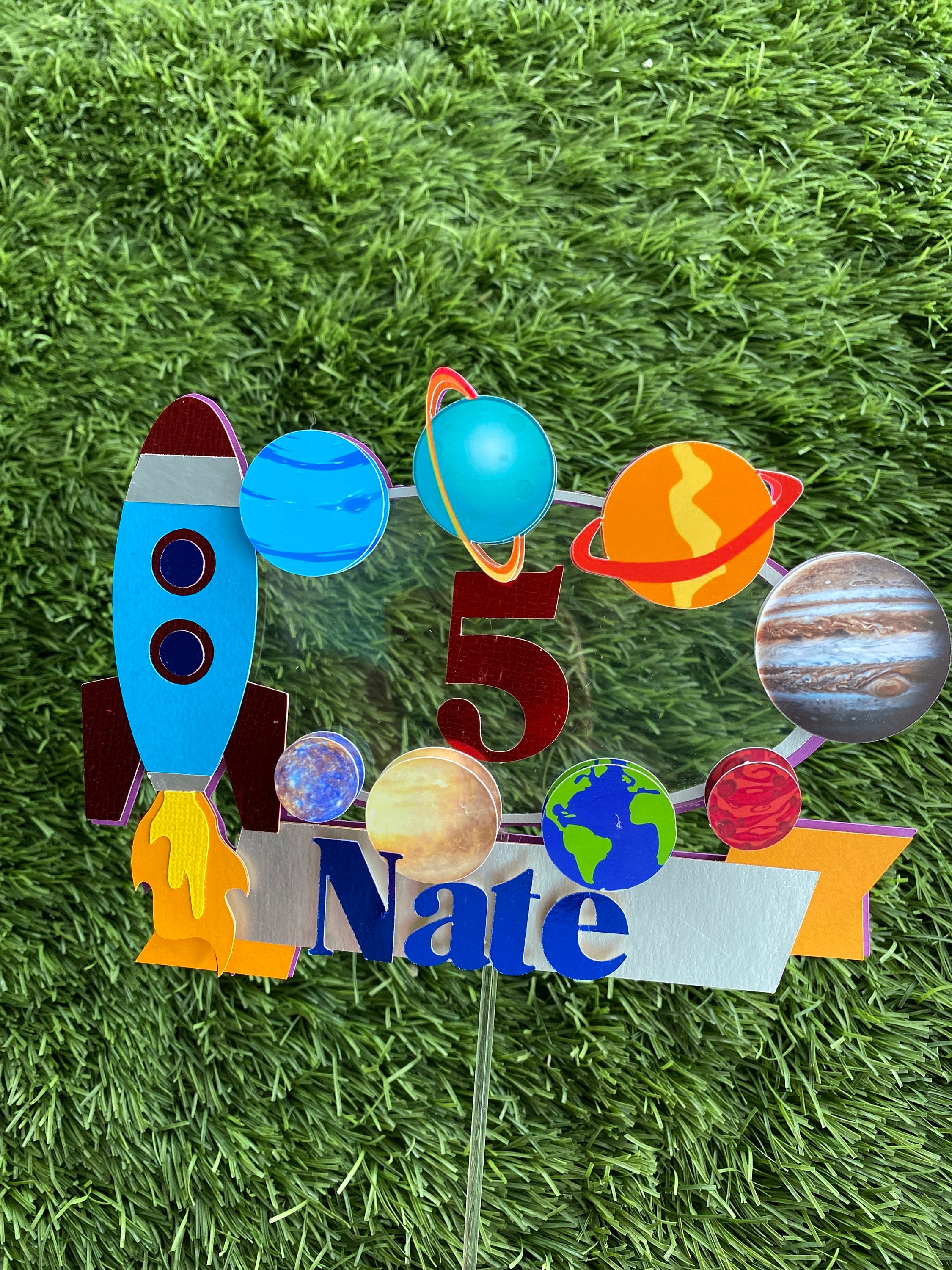 Solar System Cake Topper, Space Party Decoration - Etsy