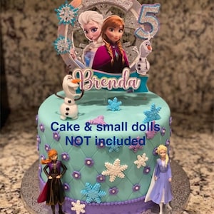 Frozen Cake topper / Frozen party / Ana & Elsa