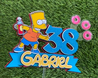 Décoration pour gâteau Bart Simpson/La fête des Simpson