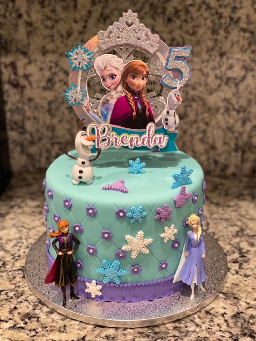 Frozen Cake Topper / Frozen Party / Ana & Elsa Etsy