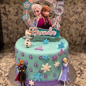 Frozen Cake topper / Frozen party / Ana & Elsa