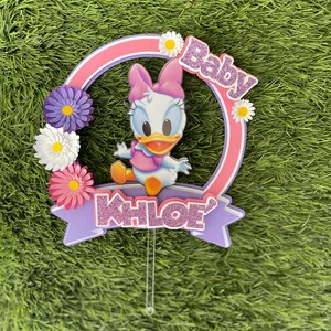 Baby Daisy Duck Cake topper/ Daisy Duck party