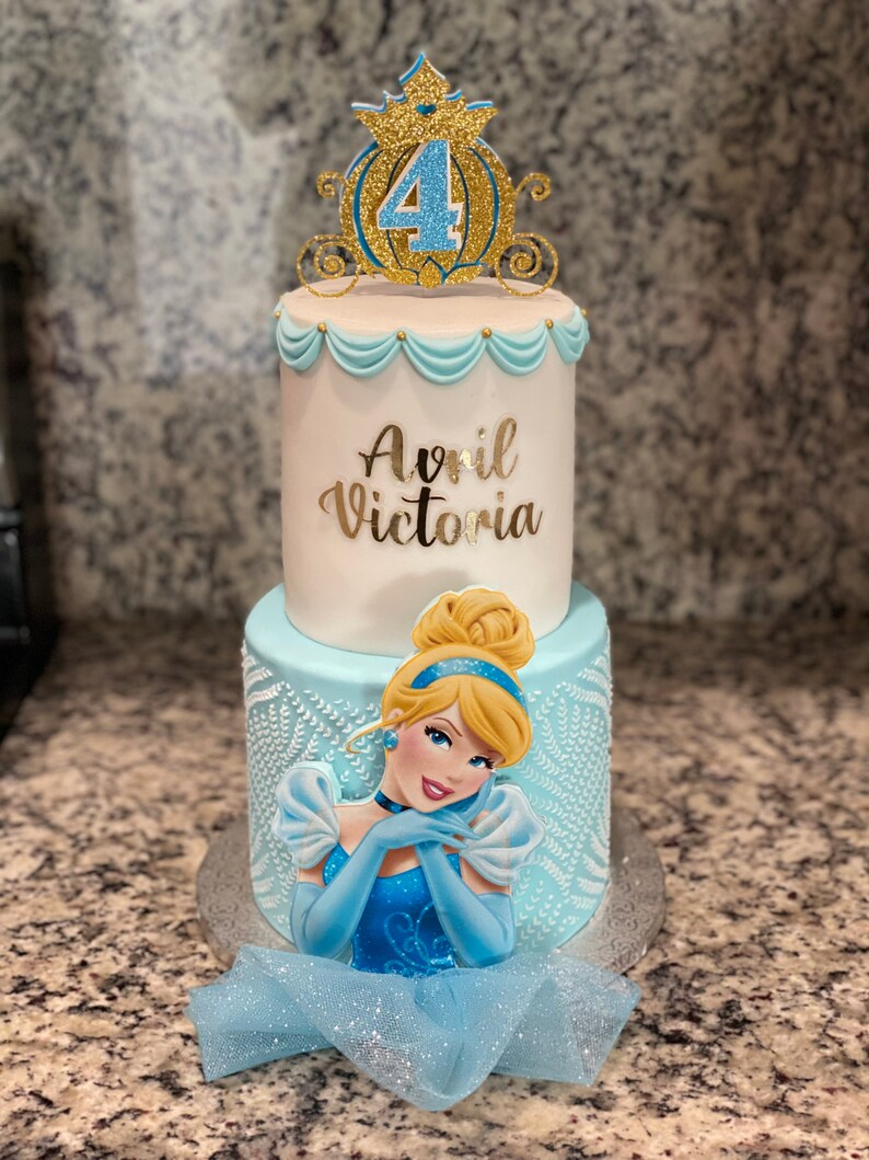 Cinderella Carriage Cake Topper, Princess Party Decoration - Etsy Canada