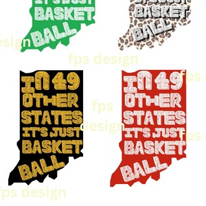 Indiana Basketball PNG: March Madness Design (Digital Download)
