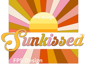 Sunkissed Summer PNG: Retro Beach Design (Digitaler Download)