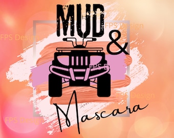Mud & Mascara ATV PNG: Outdoor Girl Clipart (Digital Download)