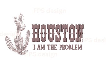 Houston, I am the problem png,  Sublimation hat png, instant download, Funny hat png, Trucker hat png, hat for her, cute hat png, hat png