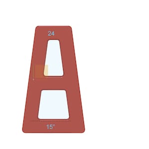 Digital Download Segmented 7.5 degree angle wedge wedgies for segmented rings STL File