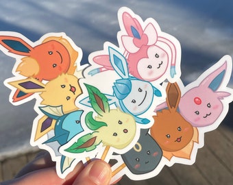 Eeveelution Dango Sticker (3 PCs) | Stickers for Laptop, Notebooks, Waterbottle, Phone Case