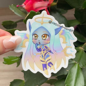 Chibi Dawn Bringer Soraka Sticker | League of Legends | LoL Sticker | Waterproof Vinyl Sticker | Sticker for Laptop, Waterbottle, Notebook