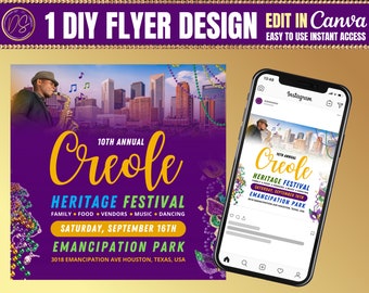 Houston Creole Heritage Festival Flyer