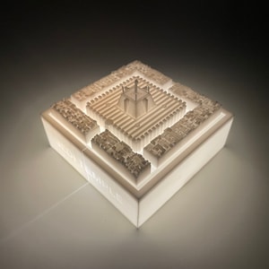 Temple (SW inspired) 7cm X 10cm X 10cm 3D Printed Light Box