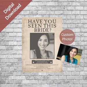 Have you seen this Bride/Groom Party Poster  - Digital Download Only