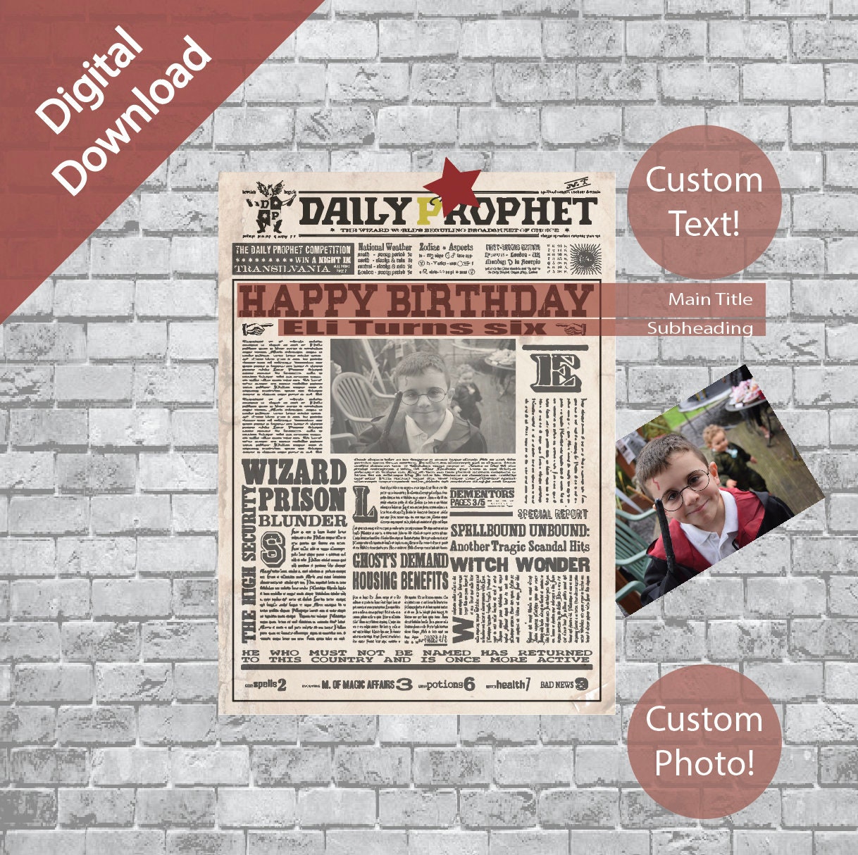 Papier Cadeau The Daily Prophet - Boutique Harry Potter