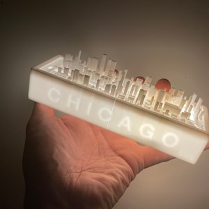 The Loop, Chicago 4cm X 5cm X 15cm 3D Light box