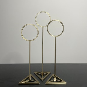 The Original Mini tri-stand, Quadball Goal Post Set (Party Decoration or Cake topper) 3D Printed with PLA (plastic)