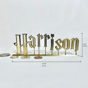 Wizard and Witch Custom Desk Name Plate, Plaque, Sign (perfect graduation or teacher gifts)