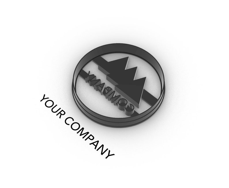 K&ouml;nnte beinhalten: Schwarzwei&szlig;es Logo mit drei Berggipfeln und dem Text "YOUR COMPANY" darunter.