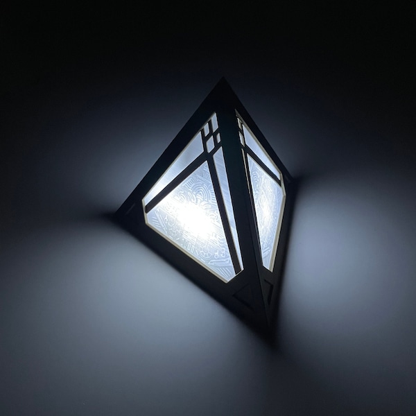 Ahsoka's witte kristallen Sith Holocron Wayfinder Gold Edition