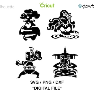Hyrule Warriors: Age of Calamity, Hestu, Great Fairy, Kohga, Monk Maz Koshia,  SVG / PNG / DXF Cut File for Cricut / Silhouette / Glowforge
