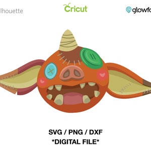 Bokoblin Mask - Legend of Zelda SVG - PNG - DXF-gesneden bestand voor Cricut - Print & Cut - silhouet - Glowforge