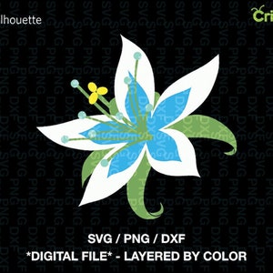 Silent Princess Layered svg Flower Design - The Legend of Zelda - SVG - PNG - DXF Cut file for Cricut/Silhouette
