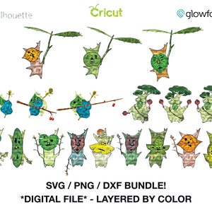 Super Korok Design Bundle - Legend of Zelda SVG  - PNG - DXF Cut files for Cricut - Silhouette - Glowforge