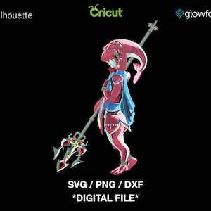 Mipha - Legend of Zelda Breath of the Wild - SVG - PNG - DXF Print & Cut / Engraving file for Cricut/Silhouette/Glowforge
