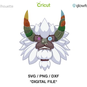 Lynel-Maske - Legende von Zelda SVG - PNG - DXF-Schnittdatei für Cricut - Print & Schnitt - Silhouette - Glowforge