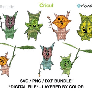 Korok Design Bundle - Legend of Zelda SVG  - PNG - DXF Cut files for Cricut - Silhouette - Glowforge