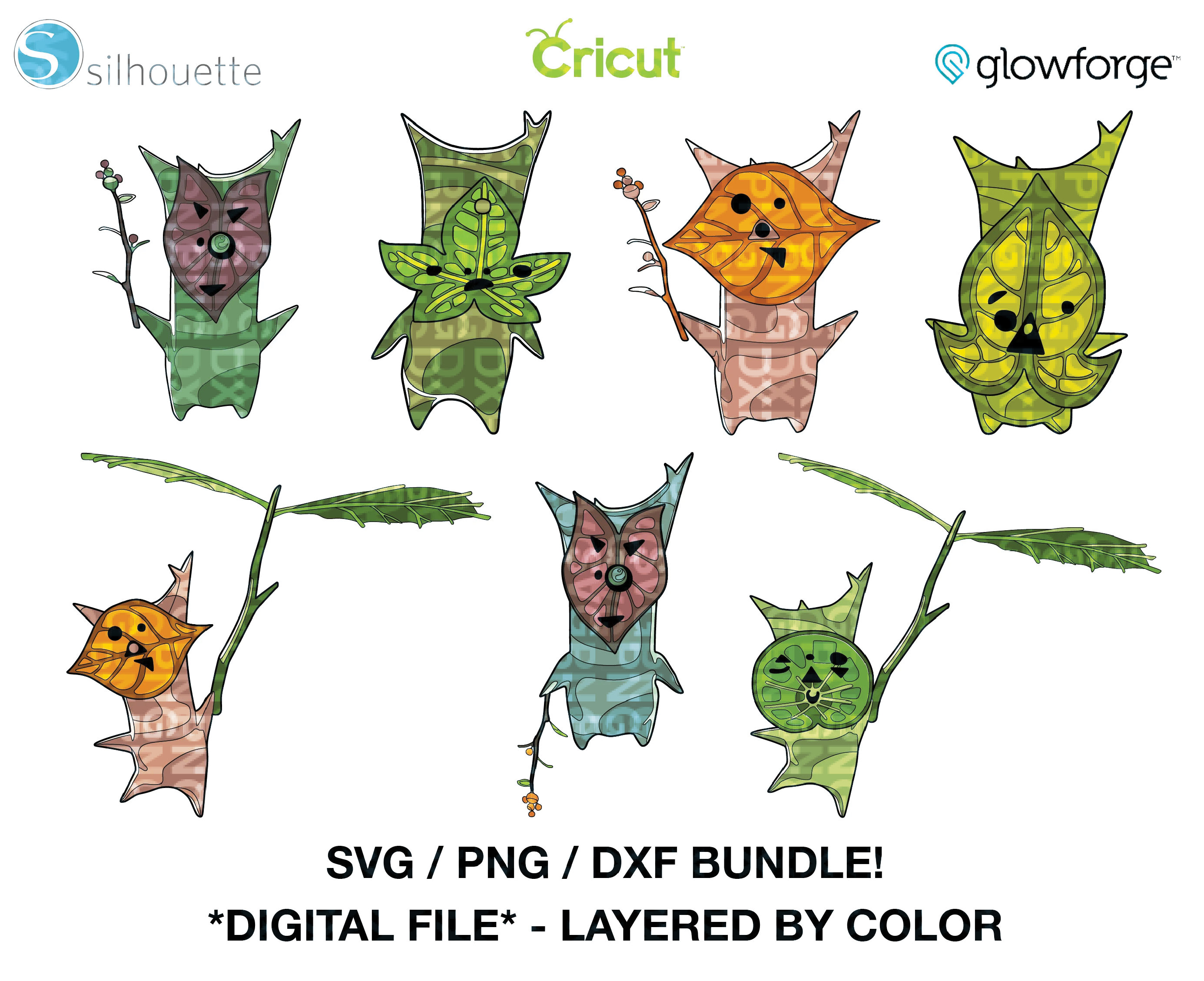 Super Korok Design Bundle - Legend of Zelda SVG - PNG - DXF Cut